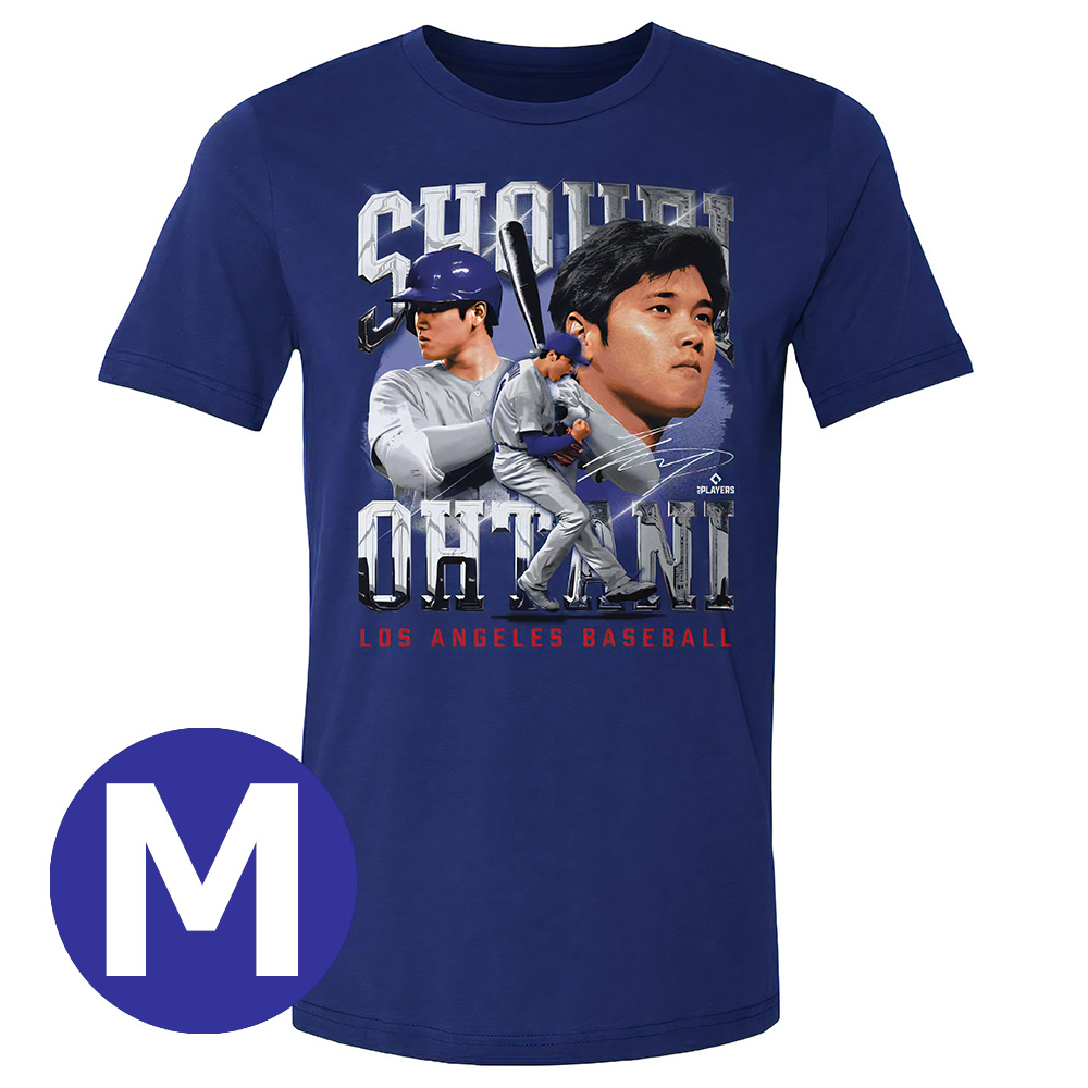 MLBPA メジャーリーグベースボール選手会 公式ライセンス商品 500LEVEL 大谷翔平 Tシャツ ロイヤルブルー Mサイズ  2404-5122-02