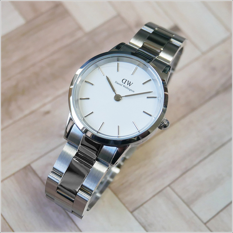 ダニエル ウェリントン Daniel Wellington 腕時計 DW00600207 Iconic Link Iconic Link シルバー  メタルベルト 28mm