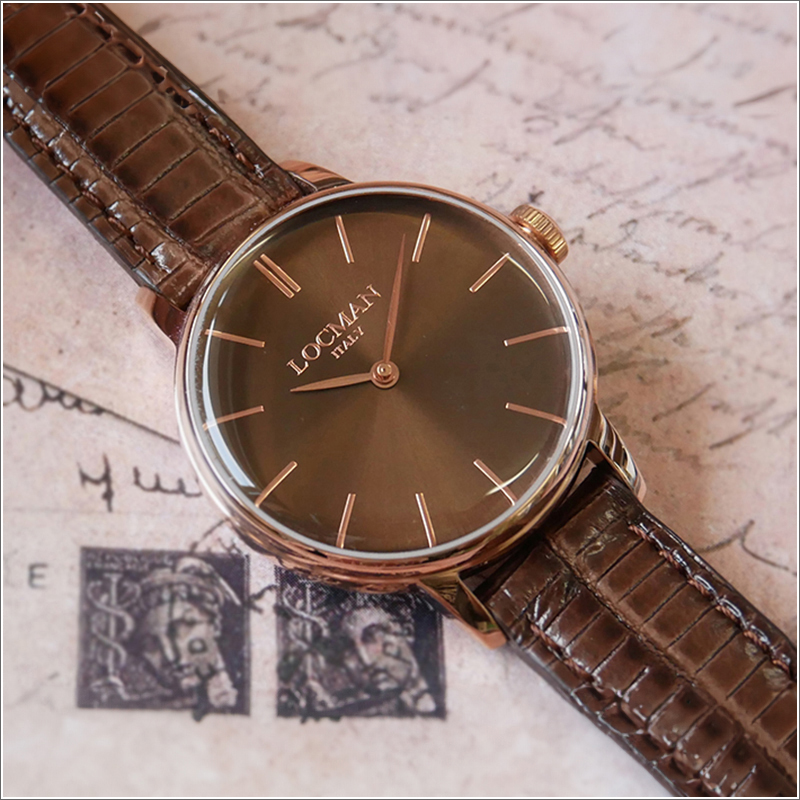 ロックマン LOCMAN 腕時計 0253R04R-RRBNRGPN 1960 LADY レザーベルト