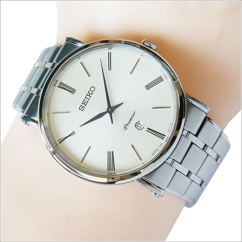 セイコー SEIKO 腕時計 SKP391J1 メンズ メタルベルト プルミエ クォーツ (Cal 7N39)