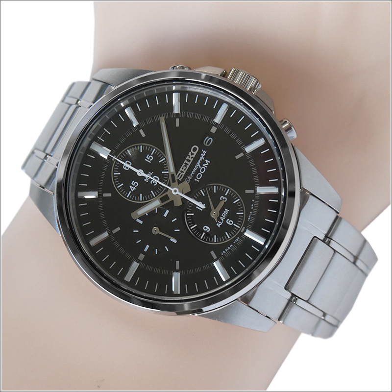 メンズ《新品》SEIKO アラームクロノグラフ  7T62-0LD0