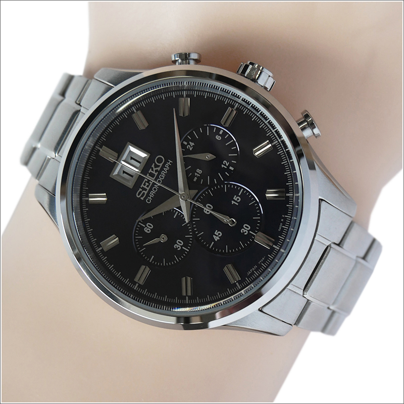 セイコー SEIKO 腕時計 SPC081J1 メンズ メタルベルト クロノグラフ