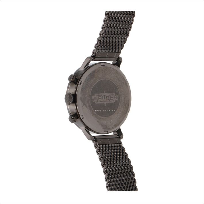 ウェルダー WELDER 腕時計 WWRC611 クォーツ 38mm メッシュメタルベルト 日付・デュアルタイム表示