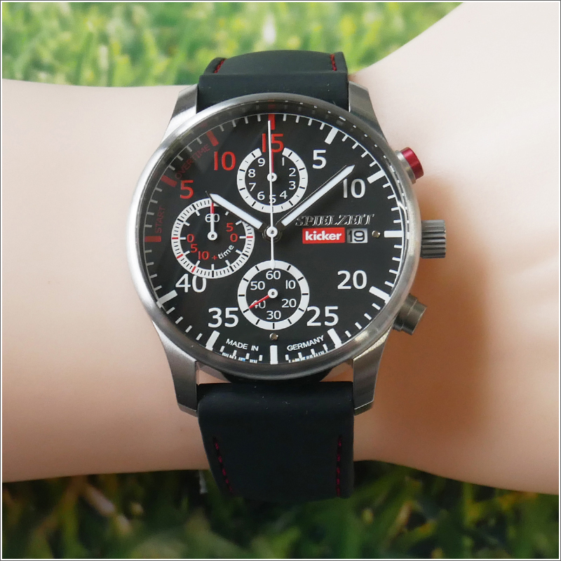 キッカー KICKER 腕時計 3578-2QZ SOCCER (222201) クォーツ クロノグラフ ドイツ製 サッカー レフェリー仕様